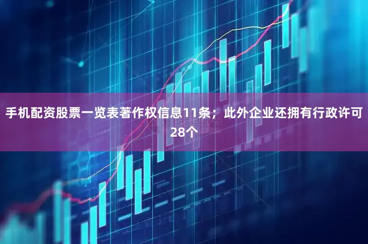 手机配资股票一览表著作权信息11条；此外企业还拥有行政许可28个
